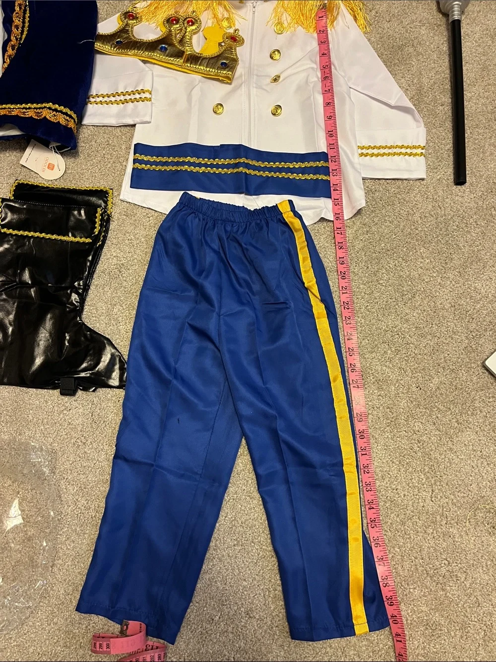 Royal Prince Costume Set in White and Blue - Kids